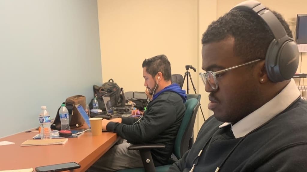 Ritchie works from Camelback Ranch while covering the Dodgers during Spring Training in Arizona.