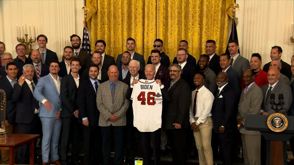 Atlanta Braves celebrate World Series victory at White House