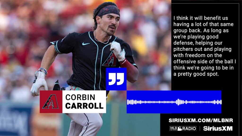Corbin Carroll on D-backs teamwork, Corbin Burnes