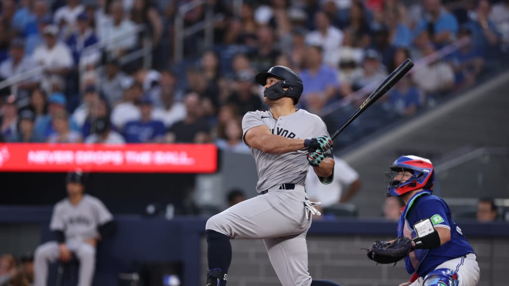 Giancarlo Stanton hits first home run of 2025 season