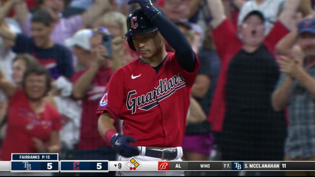 Steven Kwan gets game-tying single, walk-off sac fly vs. Rays