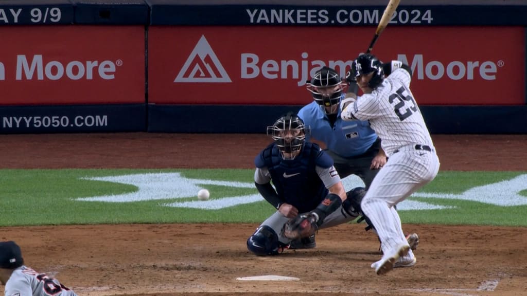 Jasson Domínguez hits first Yankee Stadium homer, collects 3 hits