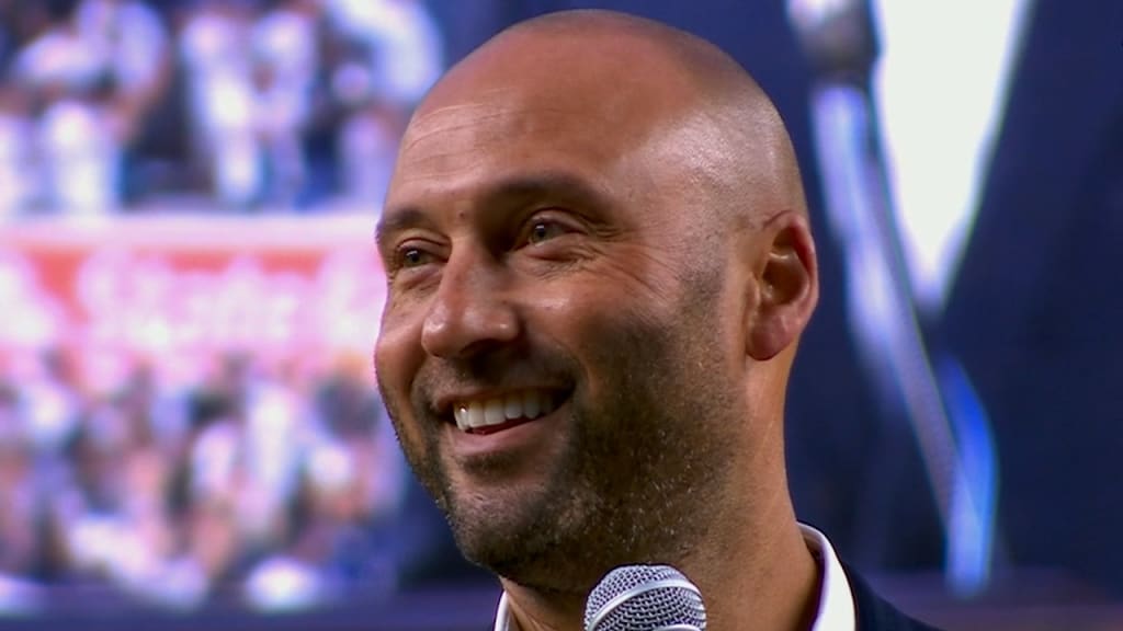 Derek Jeter offers Yankees advice during Old-Timers' Day debut