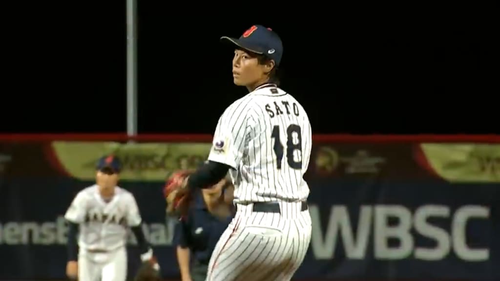 A player of the Hanshin Tigers' new women's team takes batting