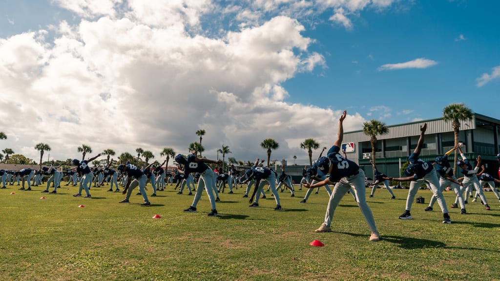 VERO BEACH, FL - JUNE 06: Players during the 2026 Breakthrough Series at Jackie Robinson Training Complex on Saturday, June 6, 2026 in Vero Beach, Florida. (Photo by Jared Blais/MLB Photos via Getty Images)