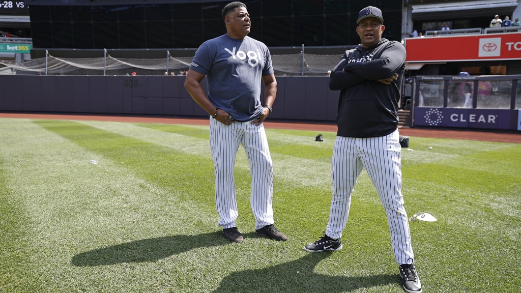 No one associated with the Yankees is off-limits for Peralta’s antics, but his bullpen coach tends to take -- and give back -- the most needling. Peralta knows that Harkey (L) is a great target because the coach never needs to be ready to pitch, unlike the other potential victims near him in the bullpen. “I’m trying to create an environment where everybody’s relaxed,” Peralta said. (Photo credit: New York Yankees)