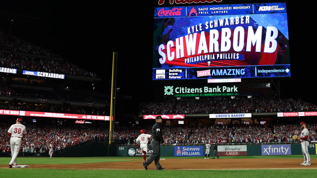 Phillies' Kyle Schwarber can't stop swatting postseason homers. He's a  walking October history museum - The Athletic