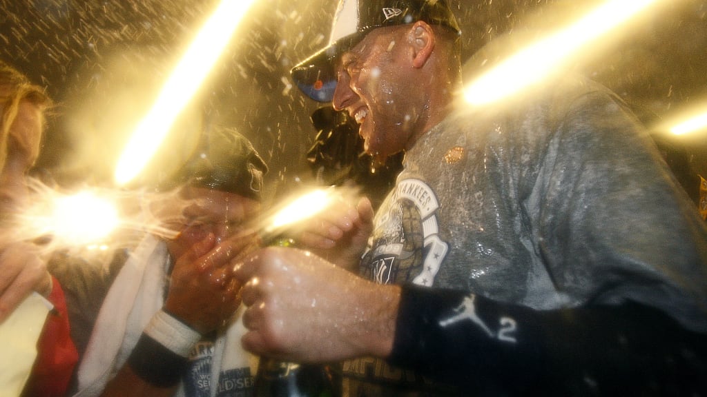 Clubhouse Champagne celebrations became commonplace during his 20-year career, as Jeter paced the team in October with a slash line of .308/.374/.465 in 158 postseason games.