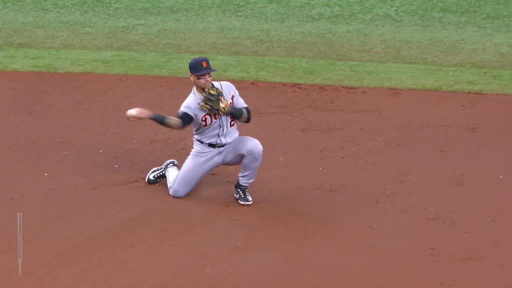 Detroit Tigers pitcher Spencer Turnbull watches a delivery to a