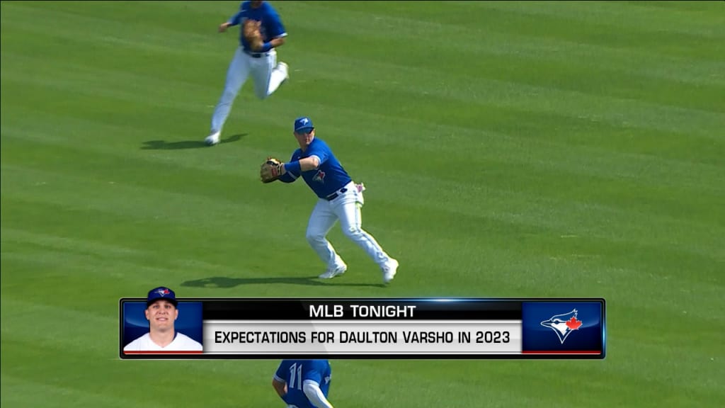 Daulton Varsho details first home run as a Blue Jay, outfield assist vs. Royals