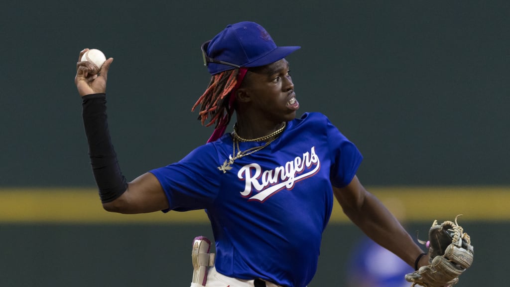 Evan Smith at the 2025 Dairy Max Baseball & Softball Showcase presented by Five Tool held at Globe Life Field on Sept. 27, 2025 (Photo Credit: Texas Rangers)