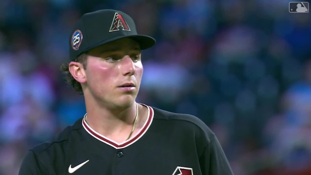 D-backs' Brandon Pfaadt chased by Rangers in MLB debut