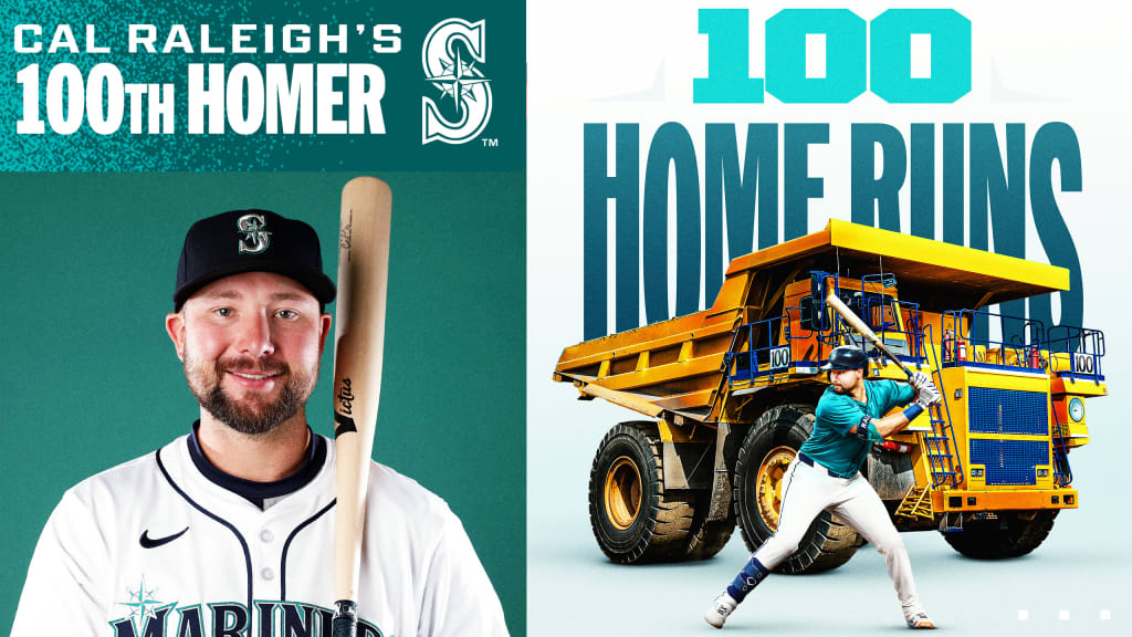 Cal Raleigh hits 100th career home run