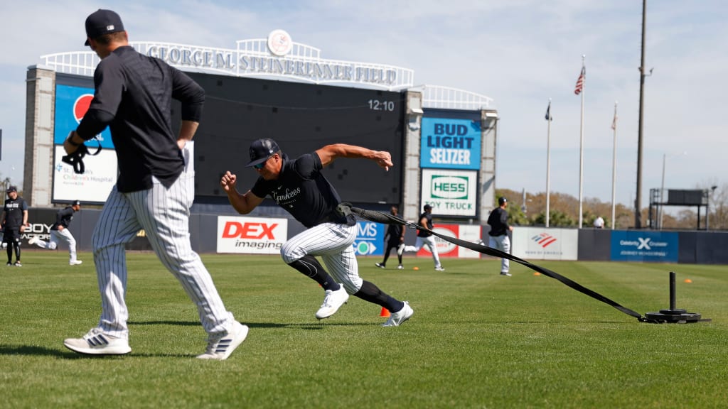 Matt Talarico focuses on the entire roster -- the burners and the guys you’d never think of as stolen-base threats. The team’s director of speed and baserunning and author of "The Complete Base Stealing Manual" knows that every player -- from the fleetest wonders such as Anthony Volpe to hulking outfielders looking to improve their first steps -- can benefit from what he knows. (Photo Credit: New York Yankees)