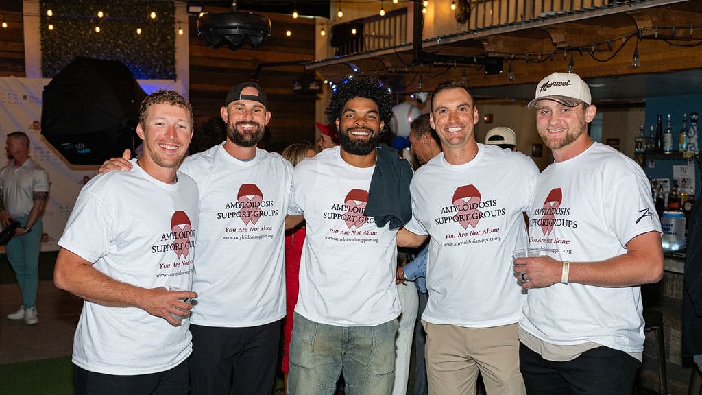 Brett Harris, Tristan Beck, Rece Hinds, Brent Suter and Keaton Winn pose for a photo at the 16th annual Celebrity Bartender Night in Scottsdale. (Photo by Scottsdale Event Photography)