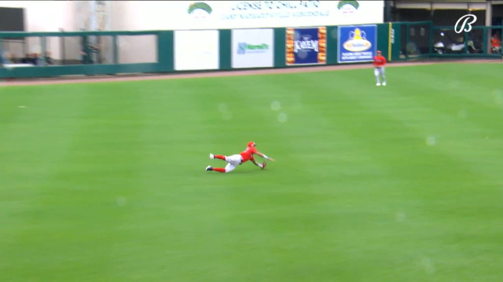 Ceddanne Rafaela makes a fantastic diving catch