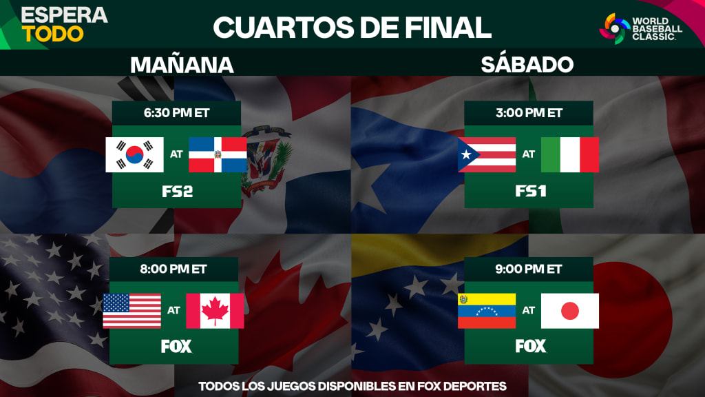 EN VIVO: Mira los juegos del Clásico Mundial