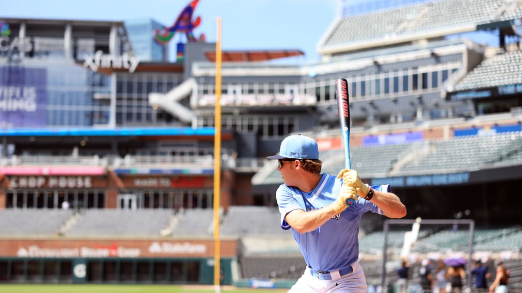 Grady Emerson at the High School Home Run Derby at Truist Park.