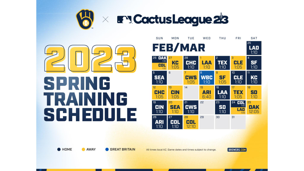 Printable Schedule Milwaukee Brewers