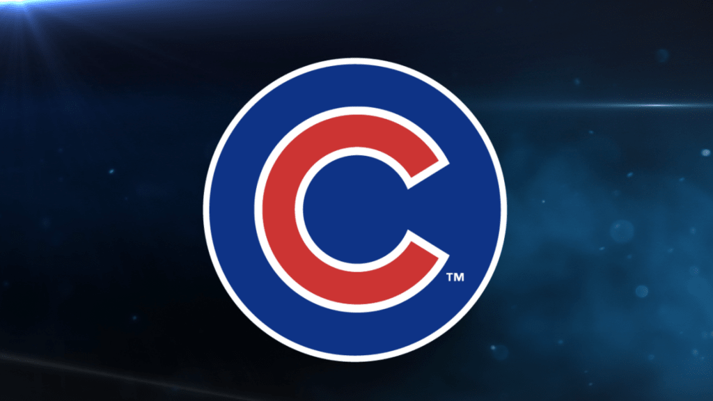 Chicago Cubs Baseball MLB Official Bear Cub In C Logo Blue SMALL NIKE T- Shirt