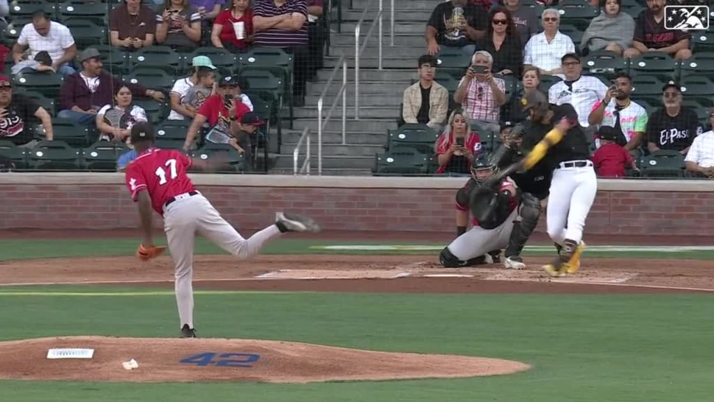 Watch as Tatis Jr. plays for the Chihuahuas during his rehab assignment