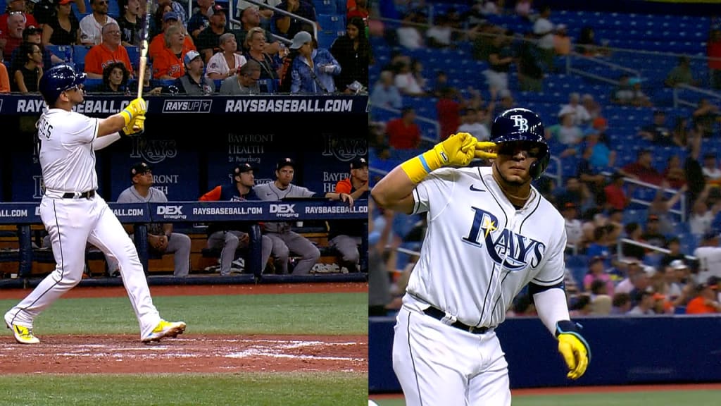 Playoff logo painted on Tropicana Field ahead of Rays' wild-card games