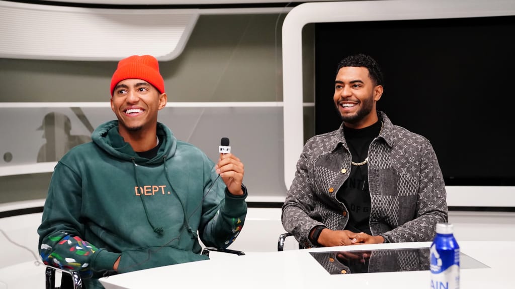 The Palacios brothers at MLB HQ. Photo by Katherine Woolson.