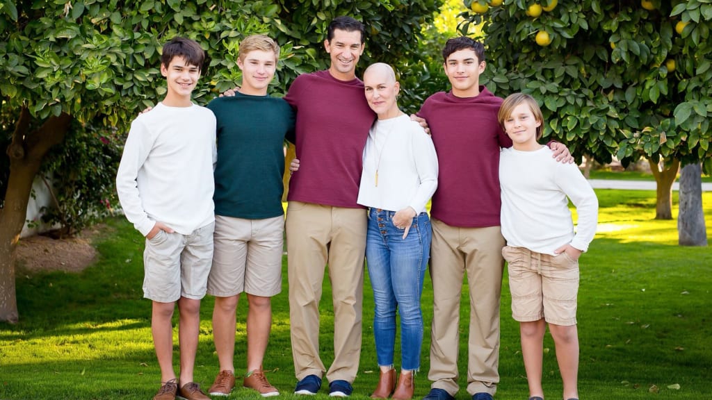 Mike and Nicole Hazen and their four sons