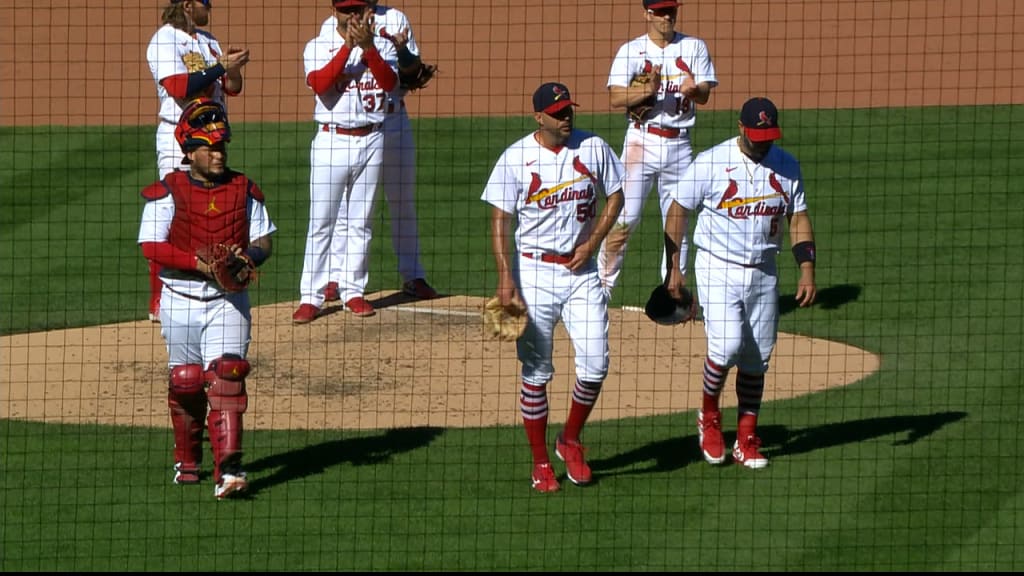 Watch: Albert Pujols, Adam Wainwright, Yadier Molina exit game together