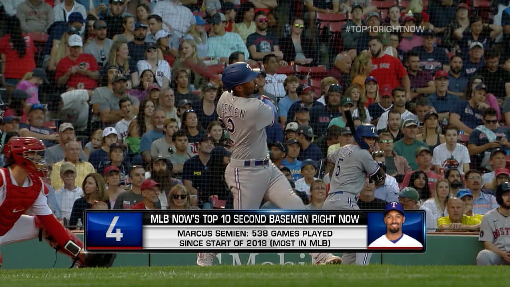 MLB Stats on X: Marcus Semien is making himself comfortable with