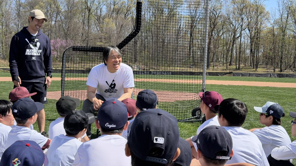 松井秀喜氏、ニューヨークで少年野球教室を開催