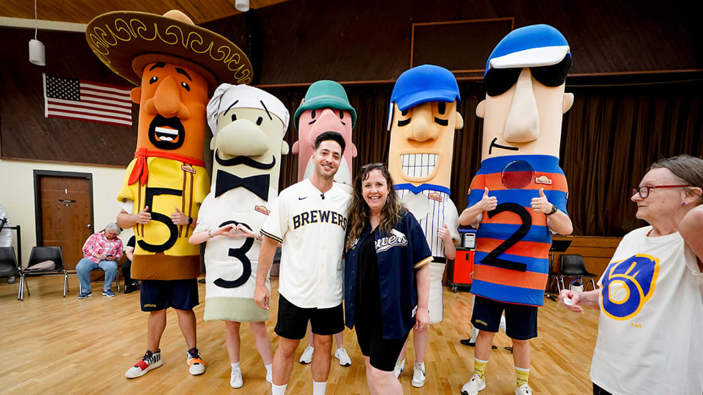 Ryan Braun and the Racing Sausages kick off "Kindness in MKE" weekend. Photos by the Milwaukee Brewers.