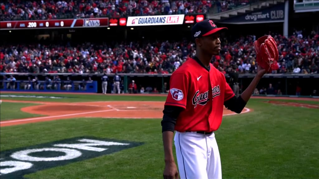 Triston McKenzie fans eight Rays