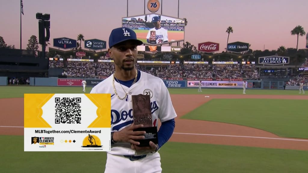 Mookie Betts named Roberto Clemente Award nominee for Dodgers