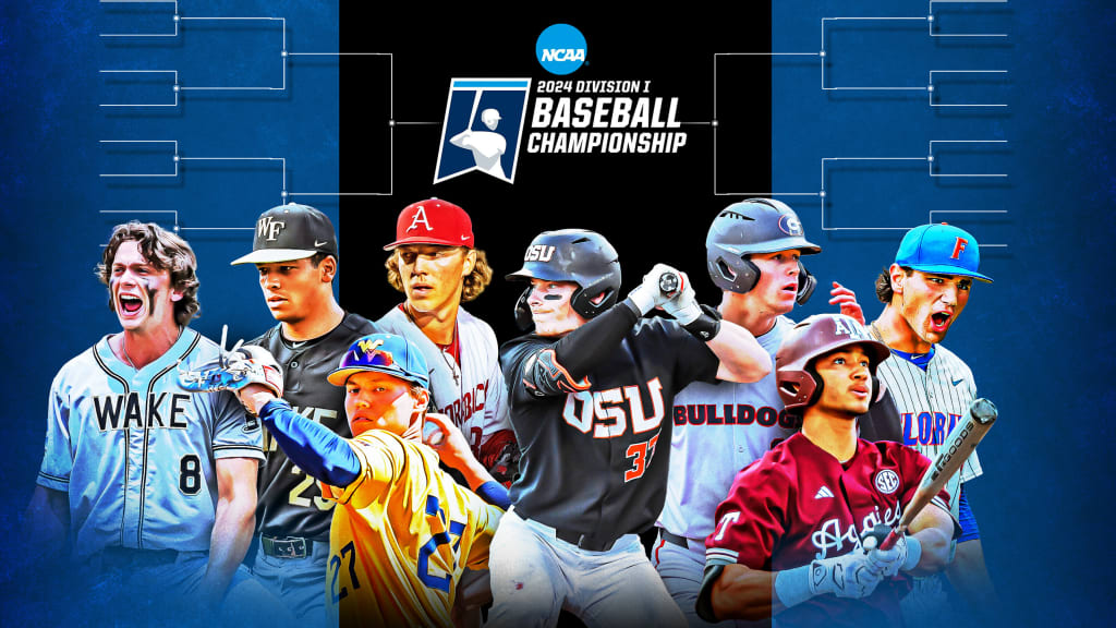 What 2024 NCAA baseball tournament games are today? Monday schedule