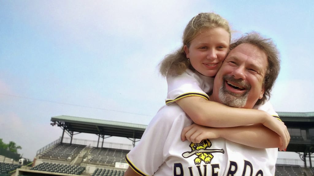 Mike Veeck and his daughter, Rebecca.