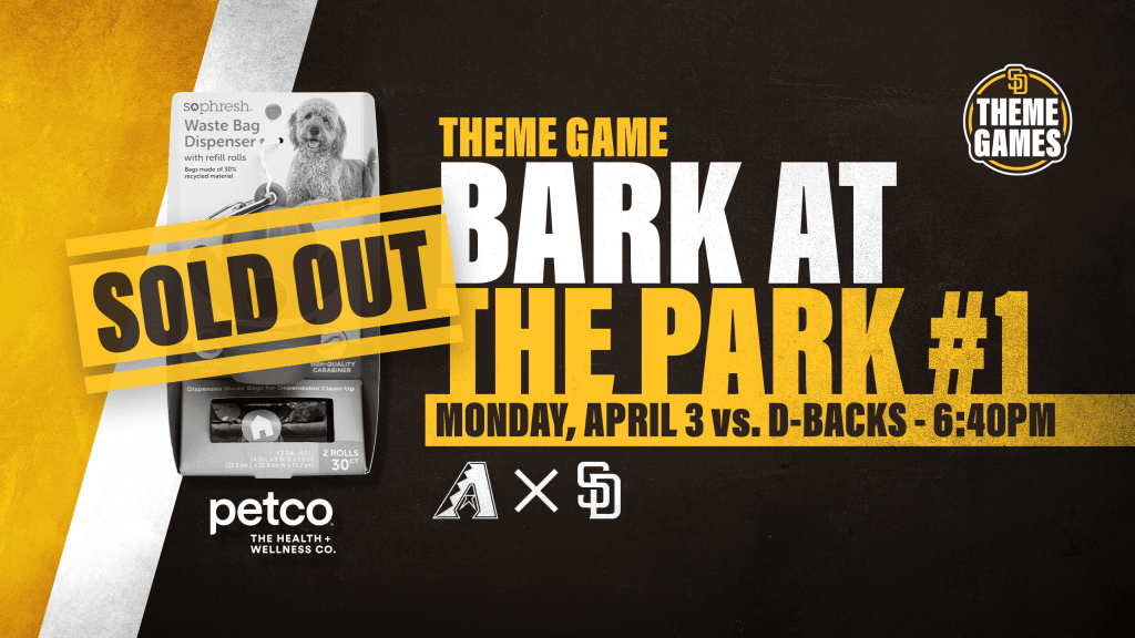 San Diego Padres on X: New Bark at the Park dates just dropped! Bring your  doggos out to @PetcoPark on Tuesday June 21! Get your tickets 🎟🐶    / X