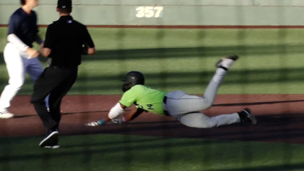 Gino Groover connects on his first double in the 1st