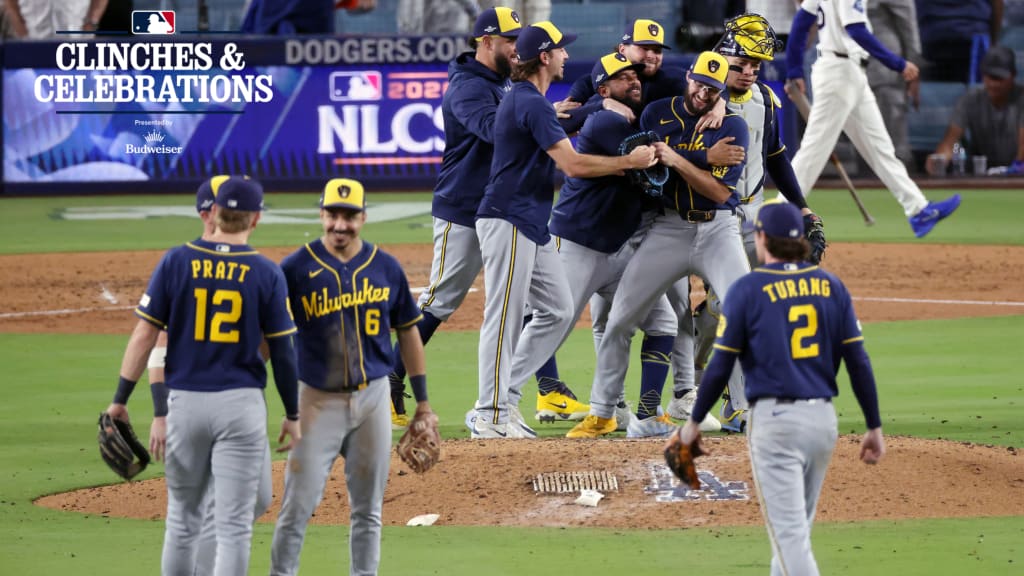 Brewers return the favor, sweep L.A. for a party 44 years in the making