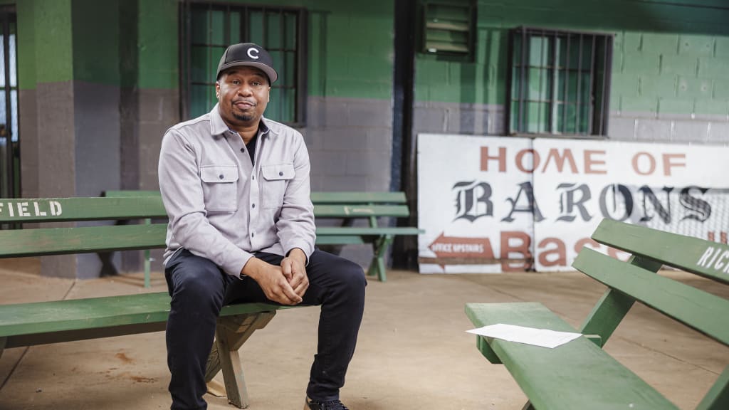 Roy Wood Jr. during the MLBN Rickwood Content Shoot  at Birmingham Metro Area