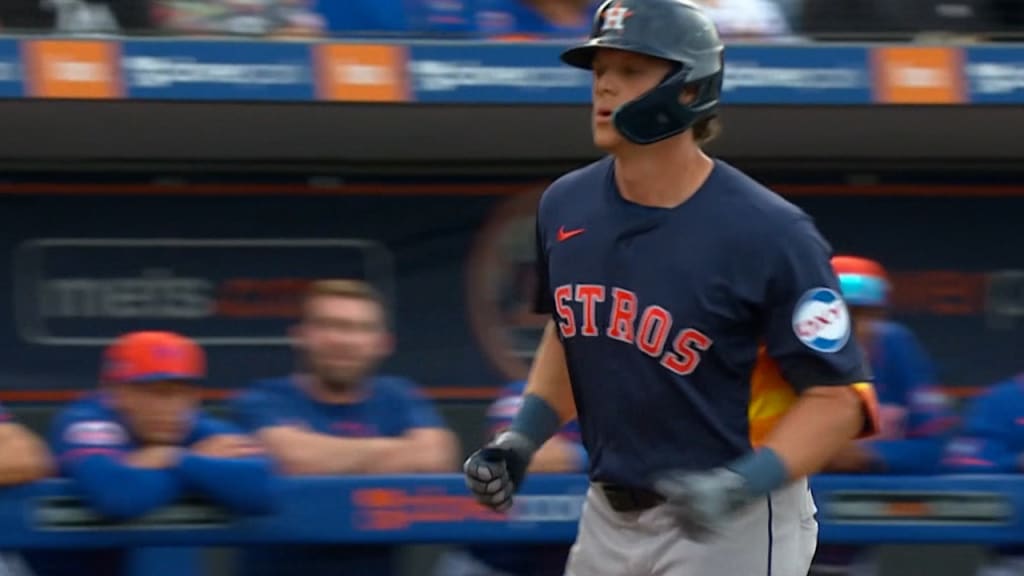 Jake Meyers hits a home run in the top of the 2nd