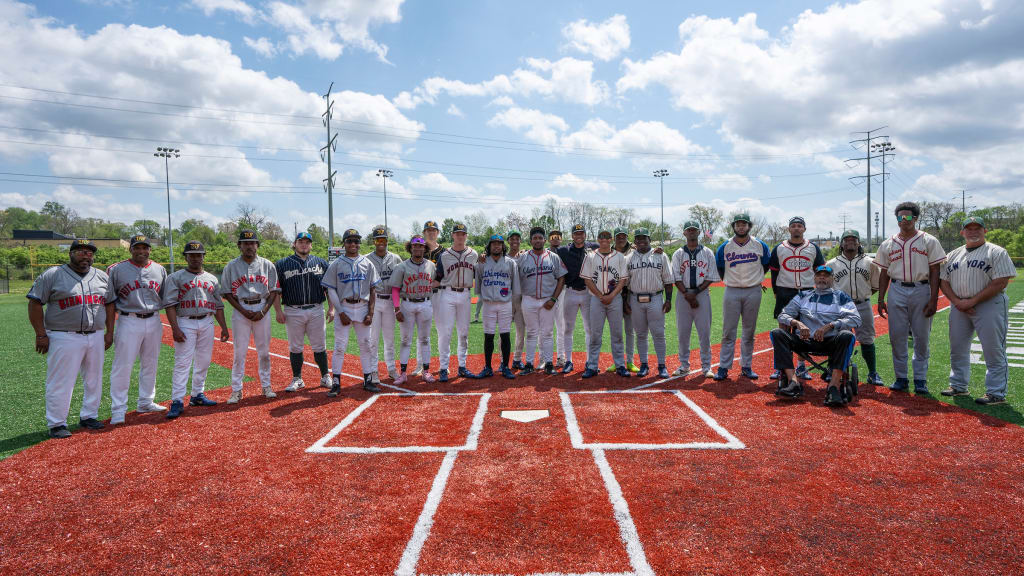 Players from both teams in the Joe Morgan HBCU Classic wore throwback Negro Leagues jerseys.
