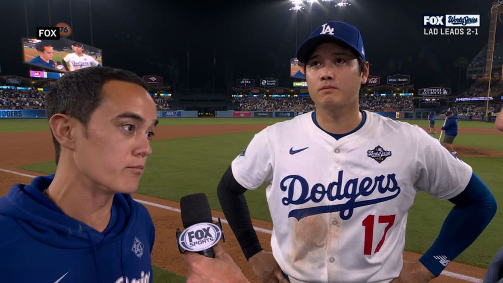 Shohei Ohtani reaches base 9 times, homers twice in World Series