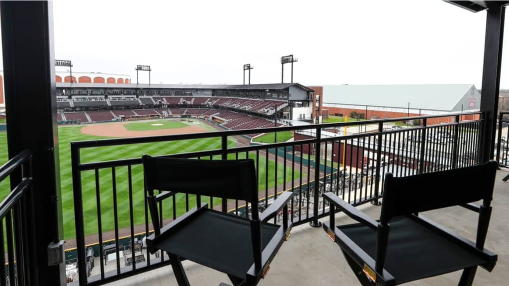 The view from the balcony from the apartments at Dudy Noble Field