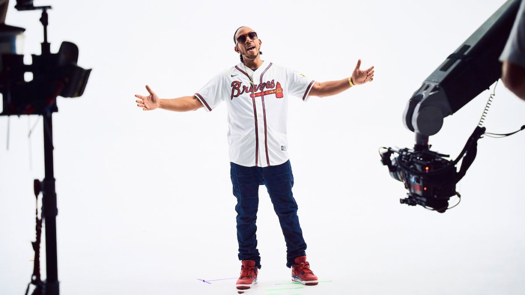 Behind the scenes of the FOX All-Star Game promo shoot at SnackBox Studios on June 2 in Atlanta.