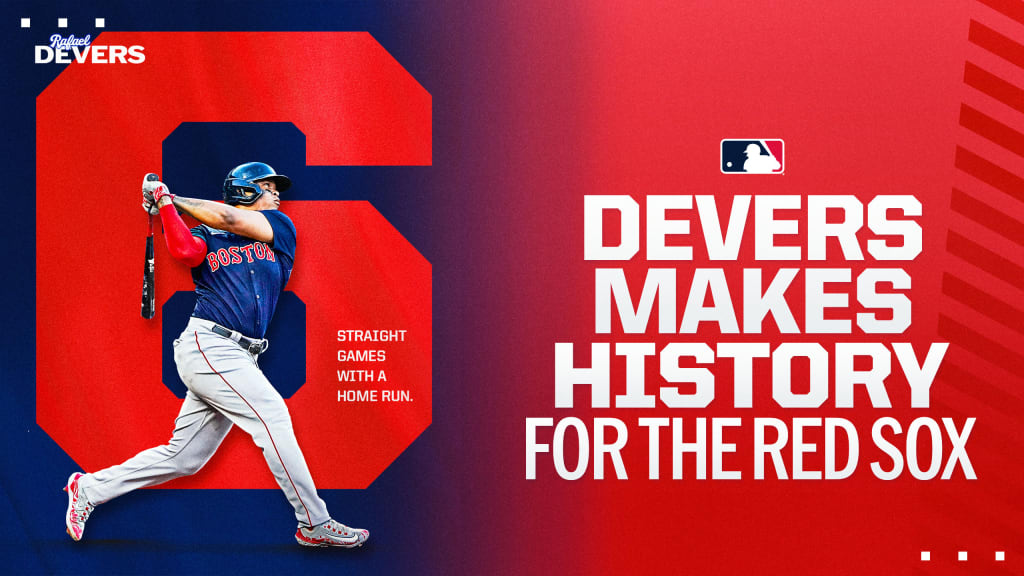 Devers sets franchise consecutive game HR record 
