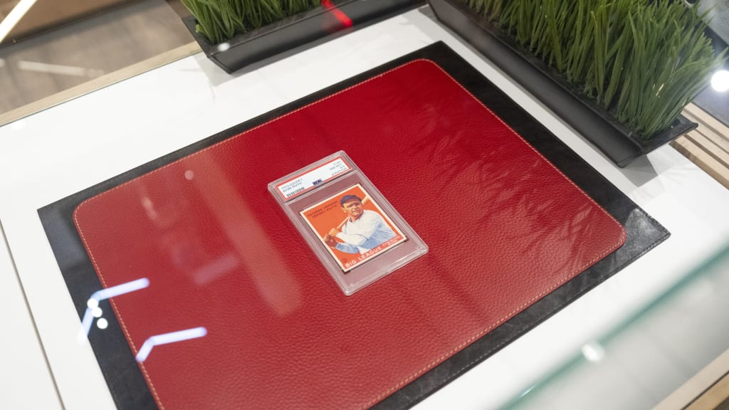 1933 Babe Ruth Goudey card on display at MLB flagship store