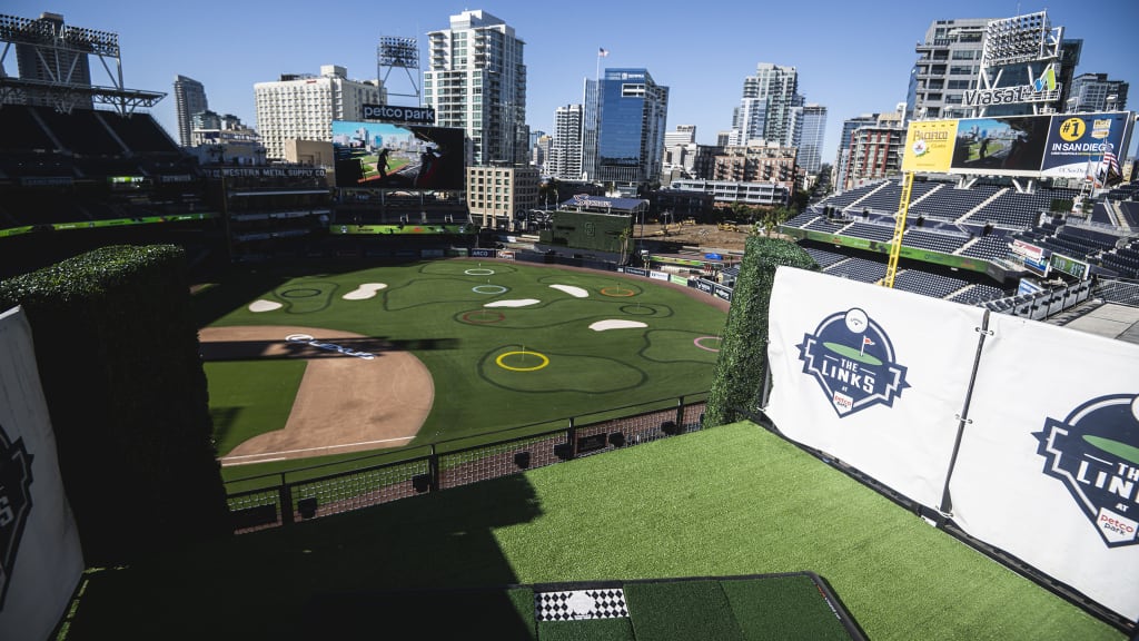 San Diego Padres Petco Park Vintage Stadium Team Color Baseball Print