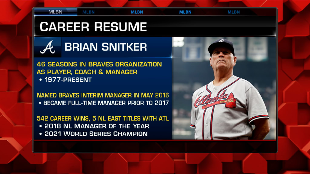 Braves manager Brian Snitker had a hectic offseason after club won the  World Series