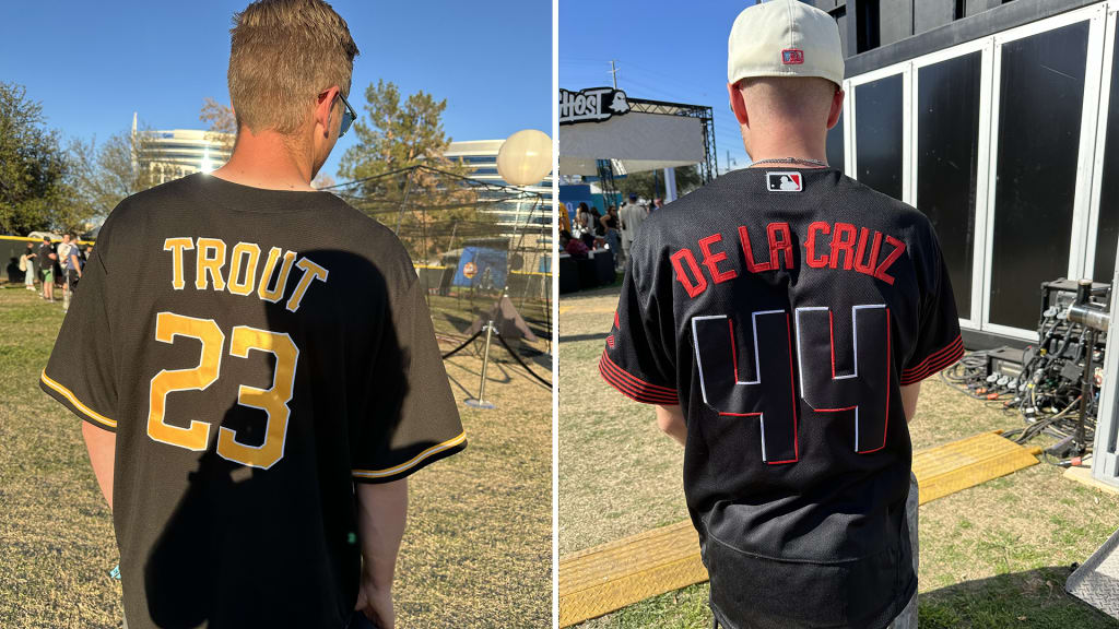 A Mike Trout Salt Lake Bees replica and an Elly De La Cruz Reds jersey were among the highlights
